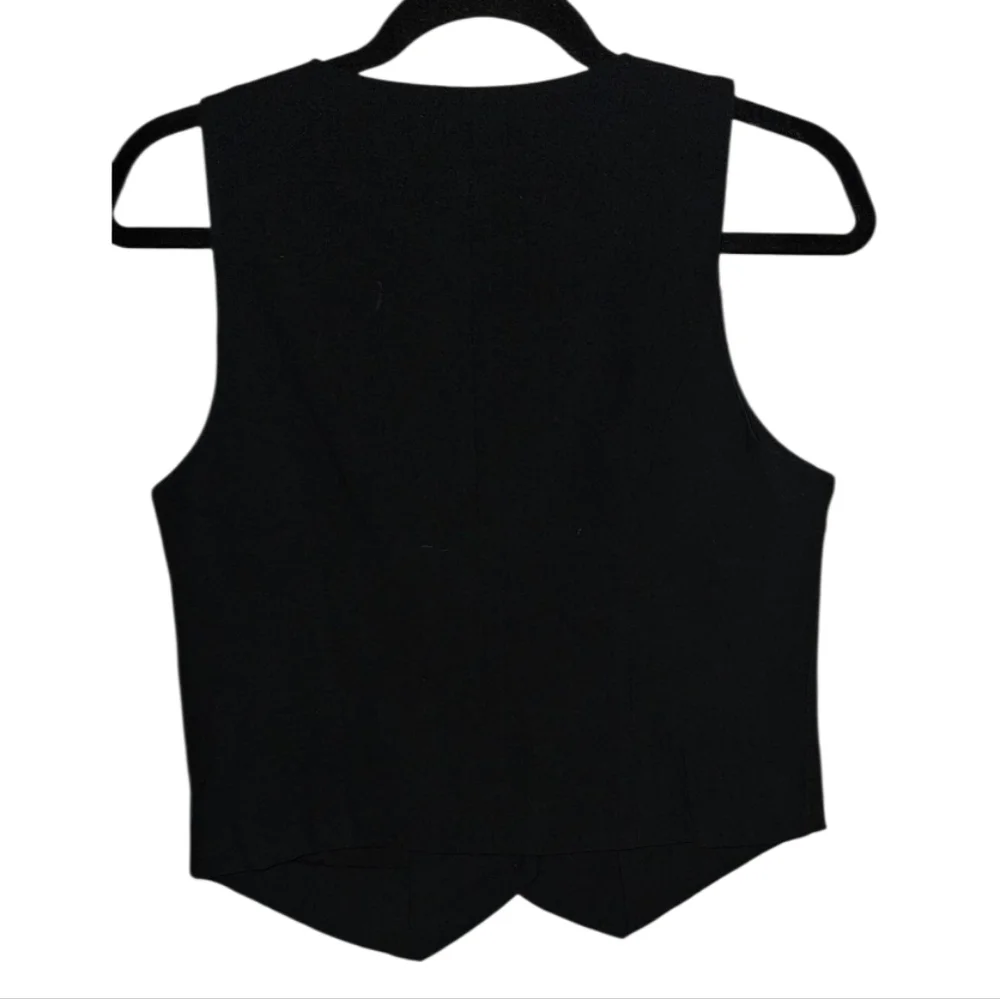 A New Day. Women's Black Buttoned Vest. Rayon Sizes: XS-XXL. NWT. - Picture 3 of 12